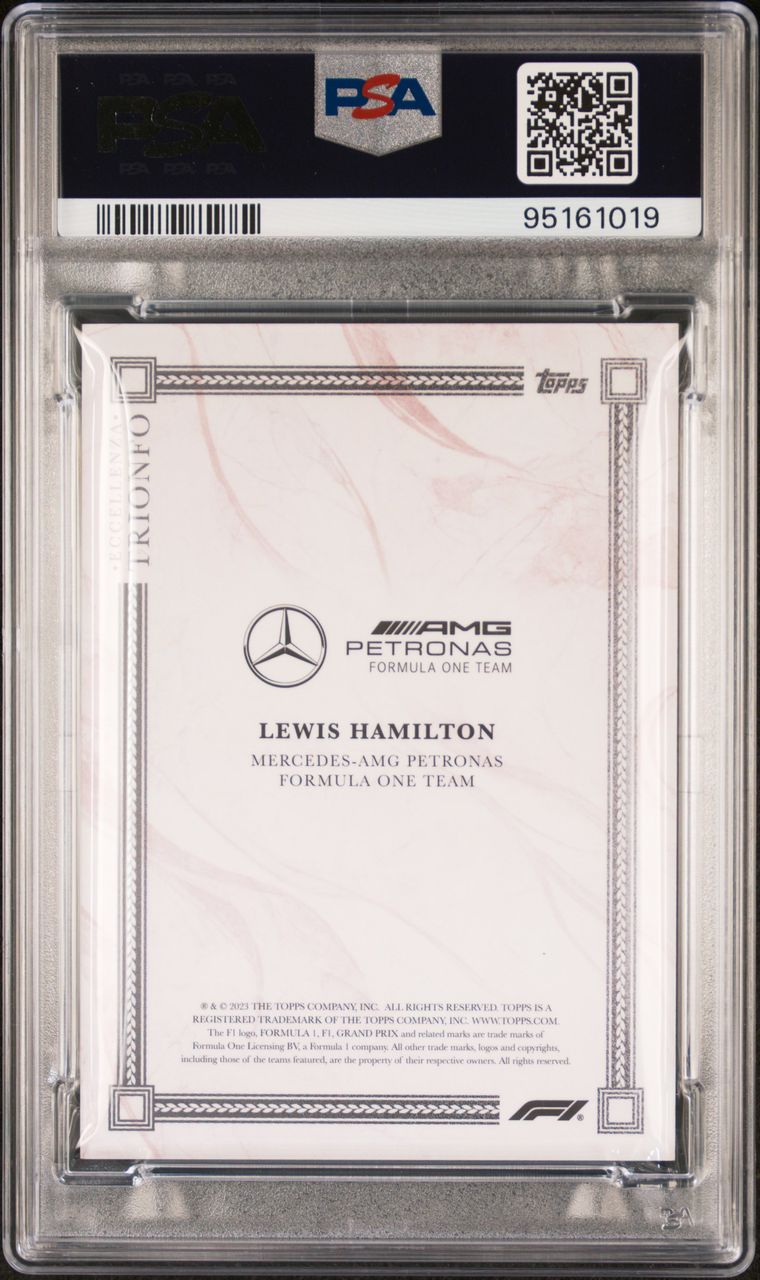 PSA 9 - 08/10 Lewis Hamilton - 2023 Topps Eccellenza - Trionfo - Red