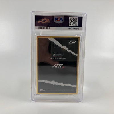 1/1 Gold Frame - Frederik Vesti - F2 Driver - 2022 Lights Out - PSA 8