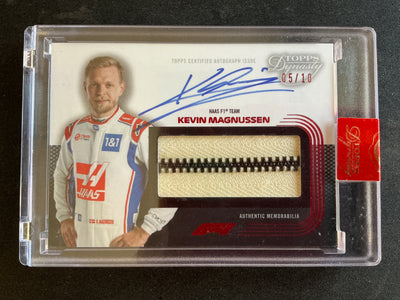 05/10 Kevin Magnussen #DAF-KM - 2022 Dynasty Autograph Suit Zipper