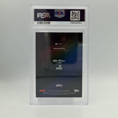 PSA 8 - 5/5 - Zhou Guanyu- Rookie Race - Rainbow