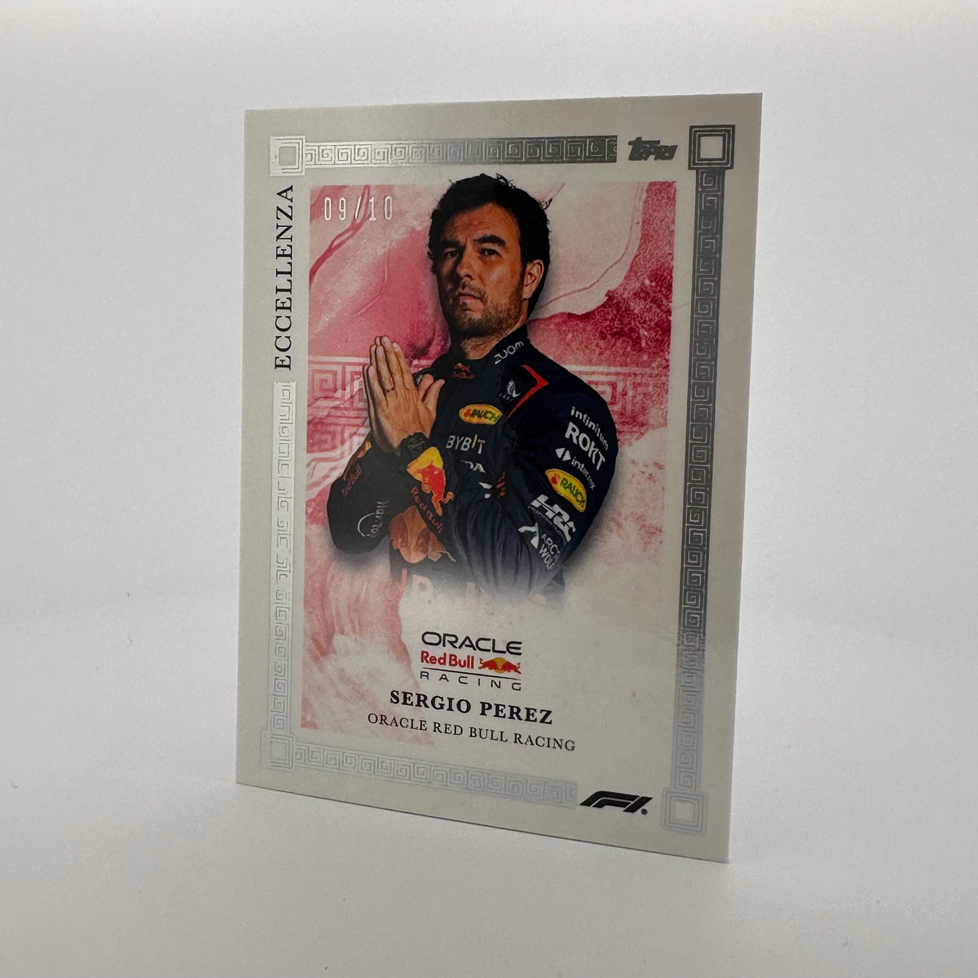 9/10 Red - Sergio Perez - 2023 Topps Eccellenza