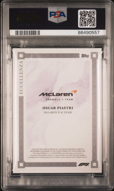 PSA 10 - 21/25 Oscar Piastri - Purple - 2023 Eccellenza