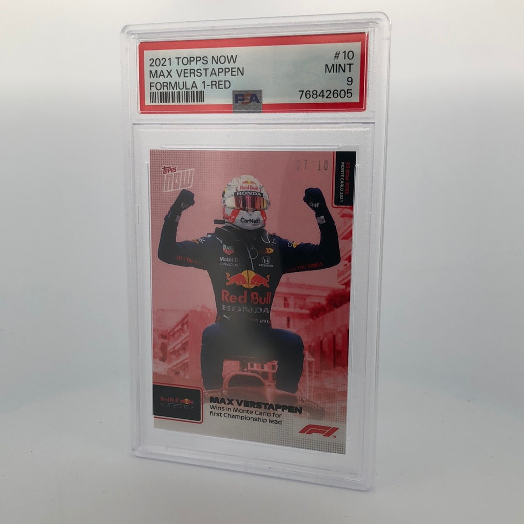 PSA 9 - 07/10 - MAX VERSTAPPEN #10 - RED