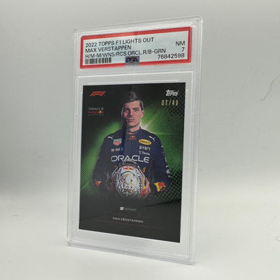 PSA 7 - 07/49 Max Verstappen - History Maker - Green