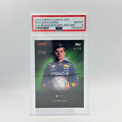 PSA 8 - /49 Max Verstappen - History Maker - Most Wins And Races - Green