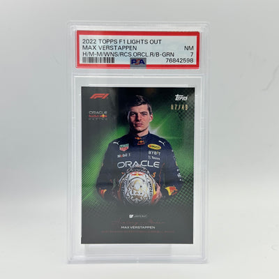 PSA 7 - 07/49 Max Verstappen - History Maker - Green