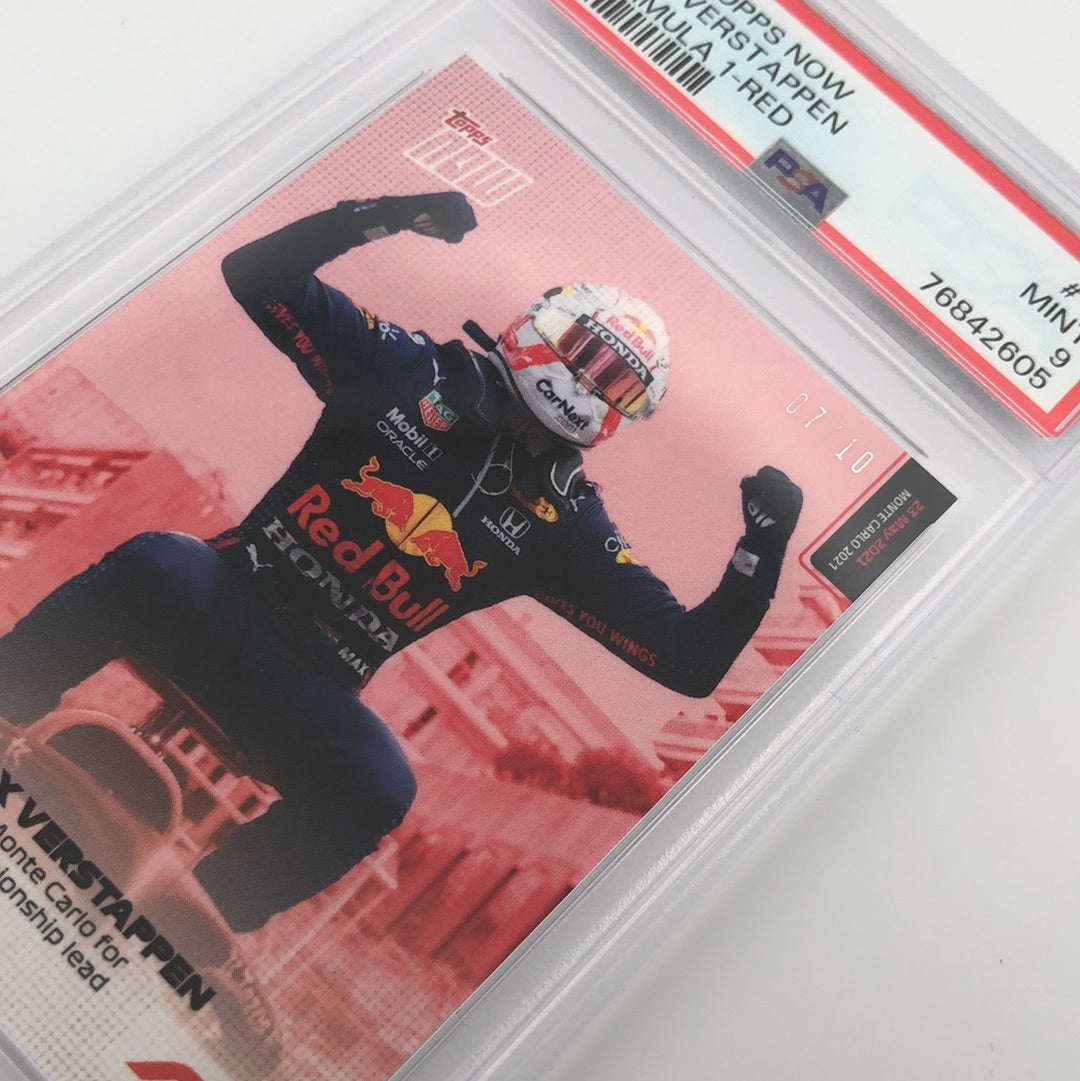 PSA 9 - 07/10 - MAX VERSTAPPEN #10 - RED