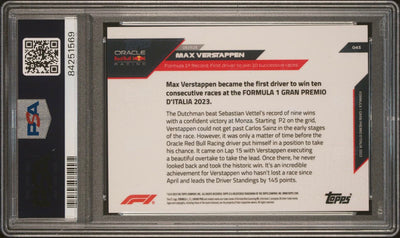 PSA 9 - /10 Max Verstappen #43 - Blue - 2023 Topps Now F1