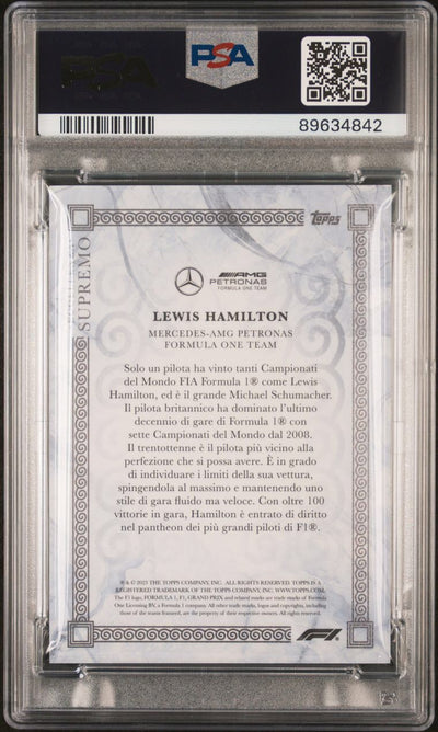 PSA 10 - 27/75 - Lewis Hamilton - Gray - 2023 Topps Eccellenza F1 - Supremo