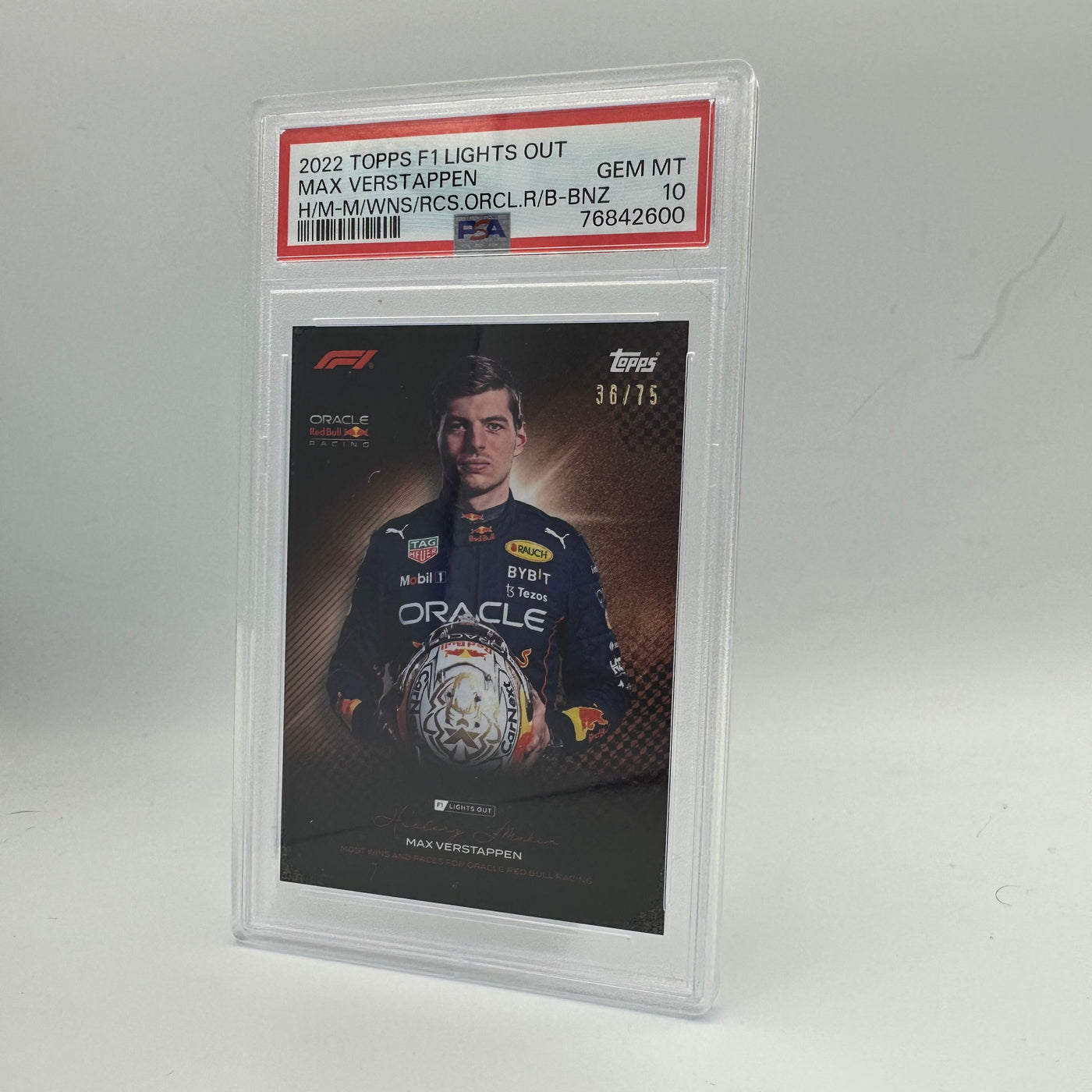 PSA 10 - /75 Max Verstappen - History Maker - Bronze