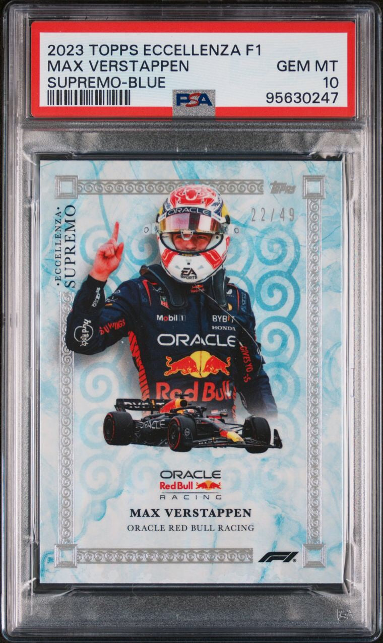 PSA 10 - 22/49 - Max Verstappen - Blue - 2023 Topps Eccellenza F1 - Supremo