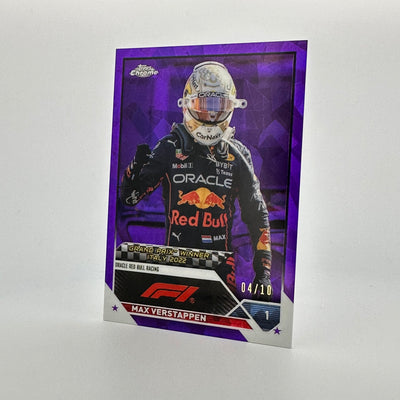 04/10 Purple - Max Verstappen #159 - 2023 Topps Chrome Sapphire