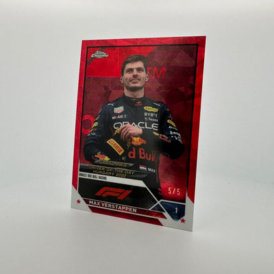 5/5 Red - Max Verstappen #178 - 2023 Topps Chrome Sapphire