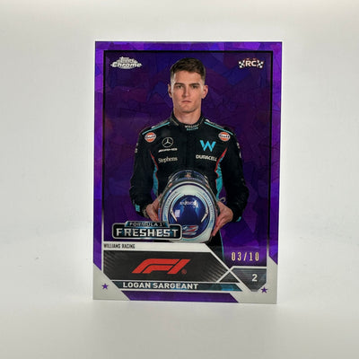 8/10 Purple - Logan Sargeant #194 - 2023 Topps Chrome Sapphire