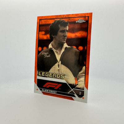 18/25 Orange - Alain Prost #196 - 2023 Topps Chrome Sapphire