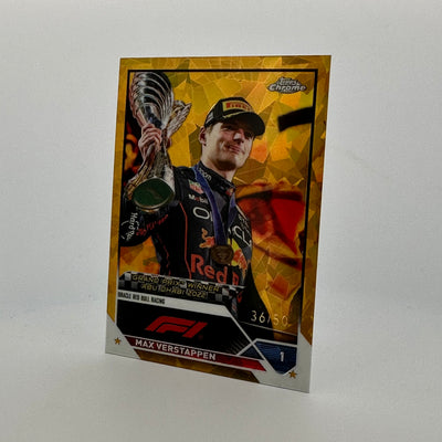 36/50 Gold - Max Verstappen #165 - 2023 Topps Chrome Sapphire