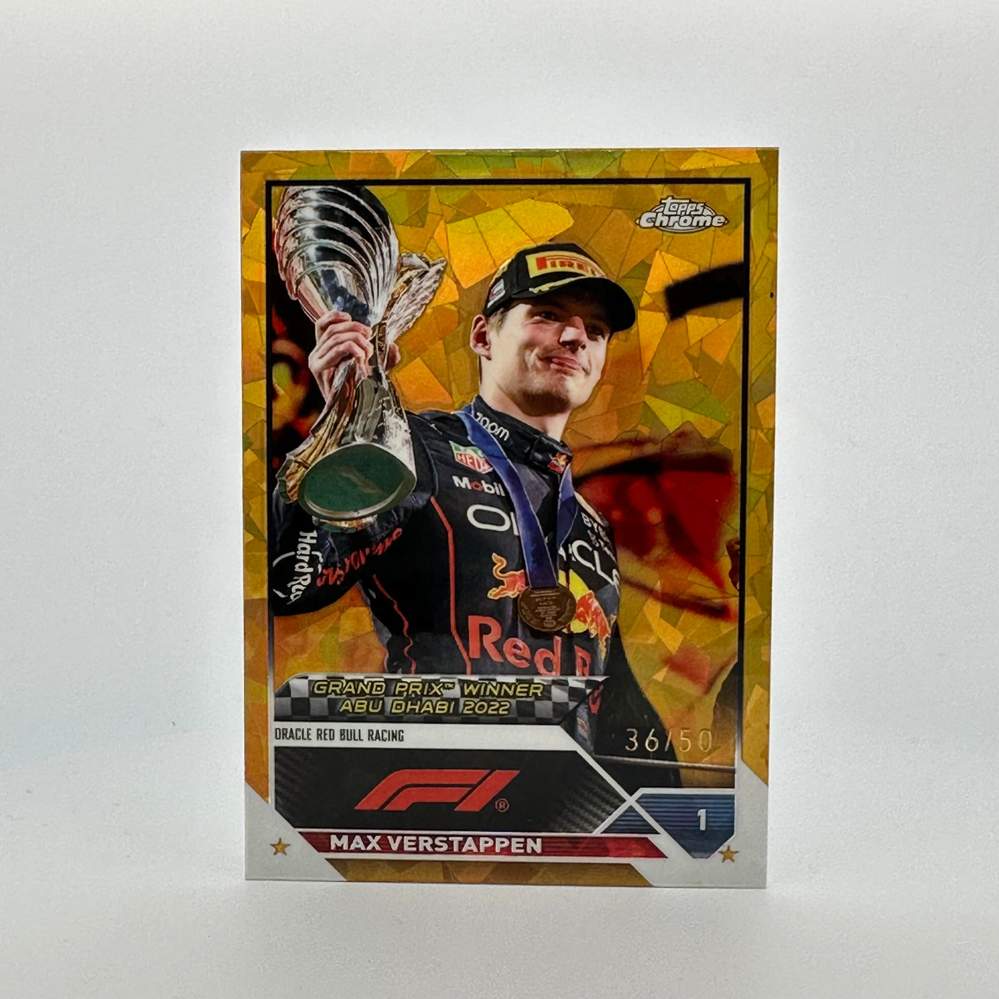 36/50 Gold - Max Verstappen #165 - 2023 Topps Chrome Sapphire