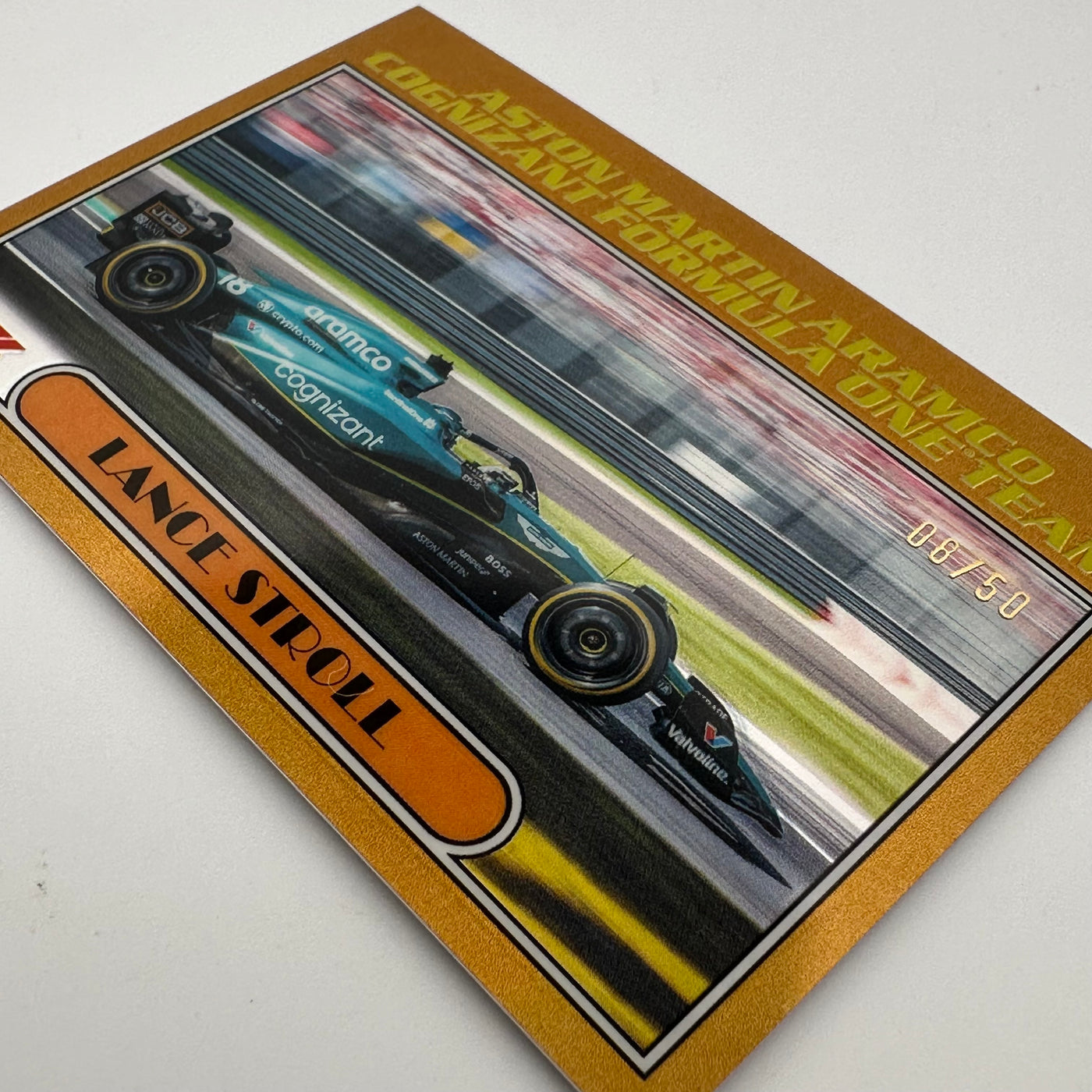 8/50 Gold - Lance Stroll #AU77-LS - 2023 Topps Chrome