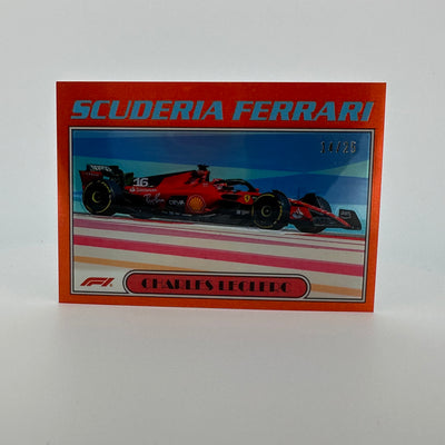 14/25 Orange - Charles Leclerc #AU77-CL - 2023 Topps Chrome