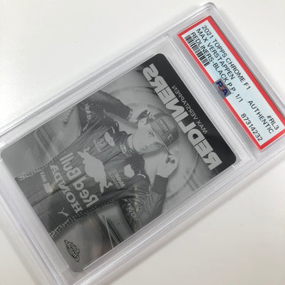 1/1 Black Printing Plate - Max Verstappen #RL3 - Redliners - Authentic