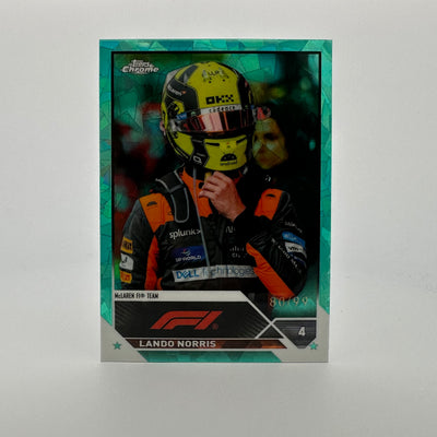 80/99 Lando Norris #26 - Aqua - 2023 Topps Chrome Sapphire