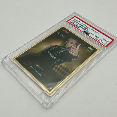 1/1 Gold Frame - Lewis Hamilton - History Maker - 2022 Lights Out - PSA 9