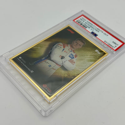 1/1 Gold Frame - Mick Schumacher - Driver - 2022 Lights Out - PSA 9