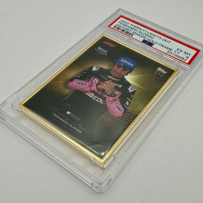 1/1 Gold Frame - Alonso, Fernando - History Maker - 2022 Lights Out - PSA 6