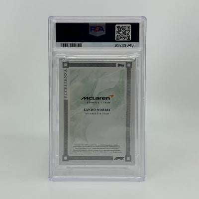 PSA 8 - /99 Lando Norris - Green - 2023 Topps Eccellenza