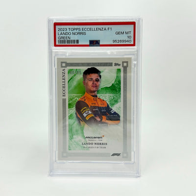 PSA 10 - 40/99 Lando Norris - Green - 2023 Topps Eccellenza