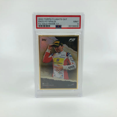 1/1 Gold Frame - Enzo Fittipaldi - F2 Driver - 2022 Lights Out - PSA 9