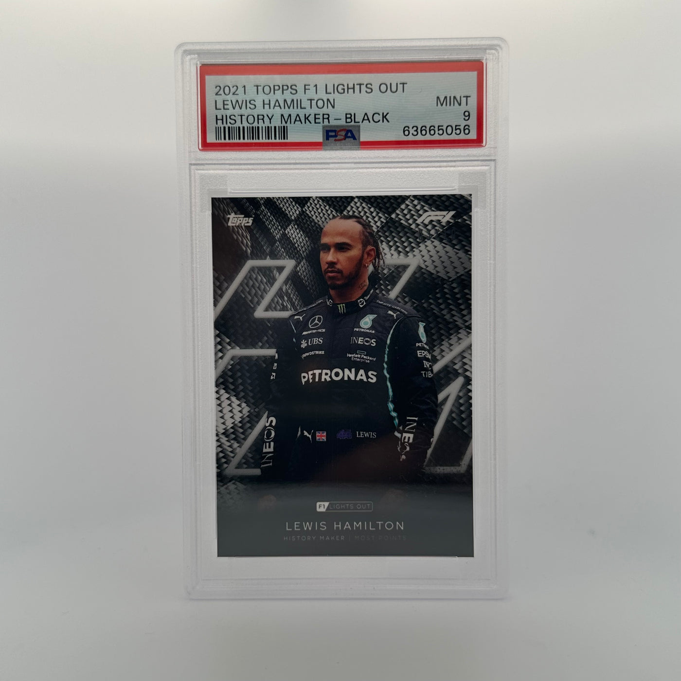 PSA 9 - 03/10 - Lewis Hamilton - History Maker - Black Parallel