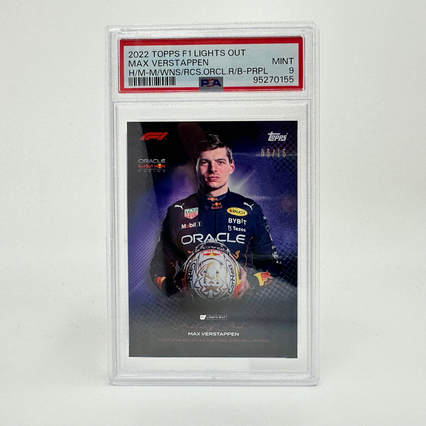 PSA 9 - 05/15 - Verstappen - History Maker - Purple