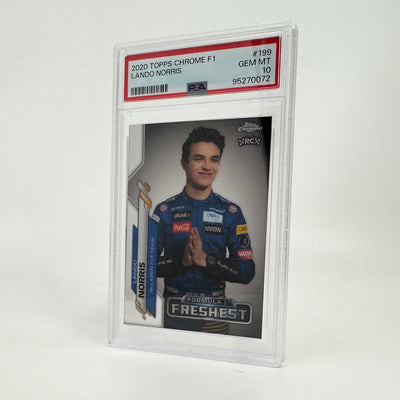 PSA 10 - Lando Norris #199 - 2020 Topps Chrome F1 - F1's Freshest - Rookie Card