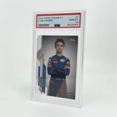 PSA 10 - Lando Norris #7 - 2020 Topps Chrome F1 - Rookie Card