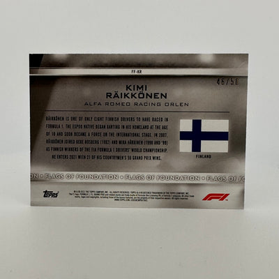 46/50 Gold - Kimi Raikkonen - #FF-KR - Flags Of Foundation