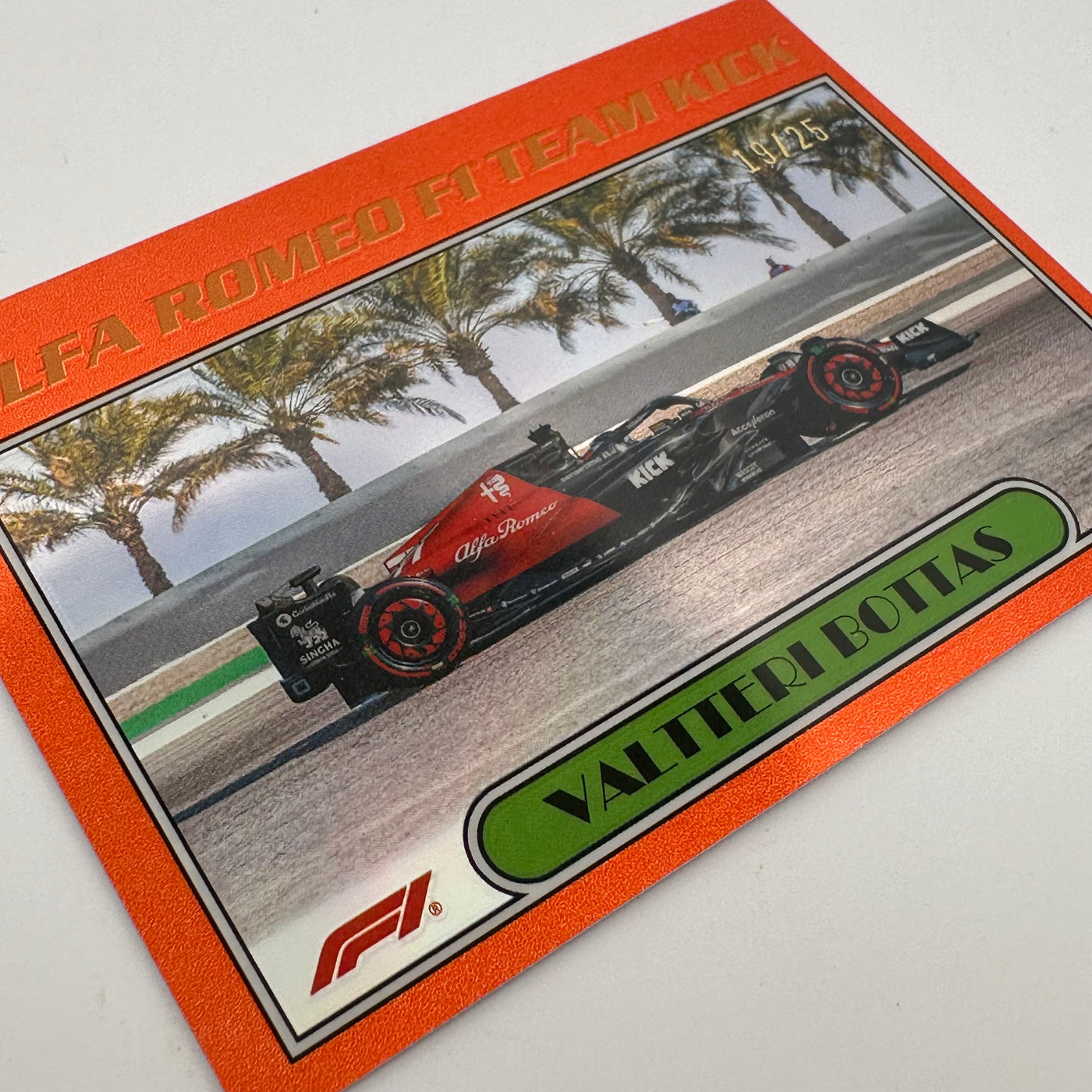 19/25 Orange - Valteri Bottas - Alfa Romeo - #AU77-VB - 1977 - 2023 Chrome