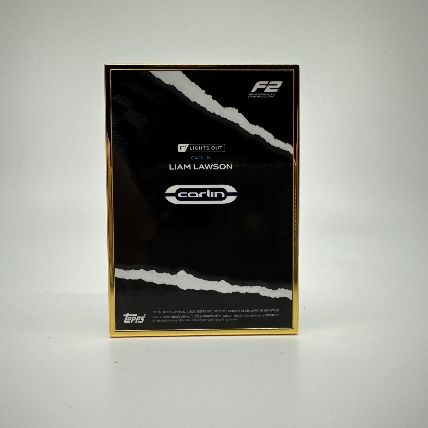 1/1 Gold Frame - Liam Lawson - F2 Driver - 2022 Lights Out