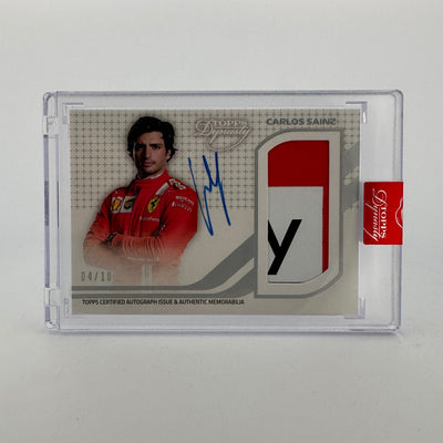 04/10 Silver - Carlos Sainz #DAP-CSII - 2021 Dynasty Autograph Patch