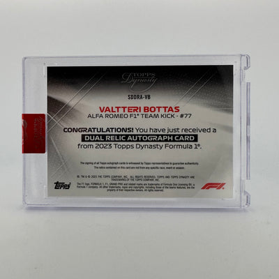 4/5 Red - Valtteri Bottas #SDDRA-VB - 2023 Topps Dynasty Dual Relic