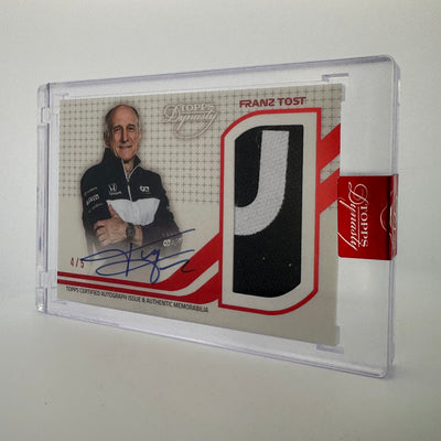 4/5 Red - Franz Tost - 2021 Dynasty Autograph Patch - #DAP-FTII