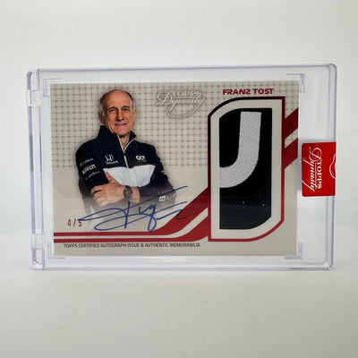 4/5 Red - Franz Tost - 2021 Dynasty Autograph Patch - #DAP-FTII