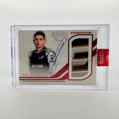 1/5 Red - Esteban  Ocon - 2021 Dynasty Autograph Patch - #DAP-EOIII