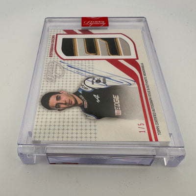 1/5 Red - Esteban  Ocon - 2021 Dynasty Autograph Patch - #DAP-EOIII