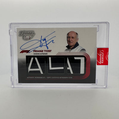 1/2 - Franz Tost - 2022 Dynasty Triple Relic Autograph - #SDTRA-FT