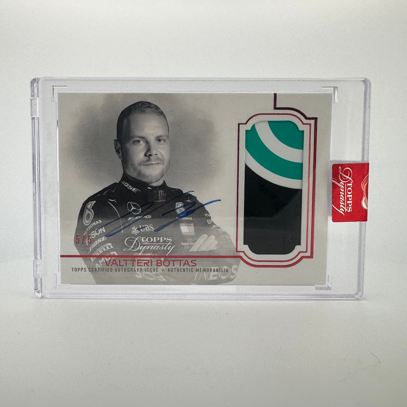 5/5 Red - Valtteri Bottas #DAP-VB - 2020 Dynasty Autograph Patch