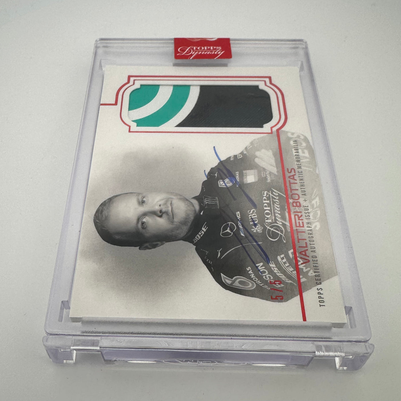 5/5 Red - Valtteri Bottas #DAP-VB - 2020 Dynasty Autograph Patch