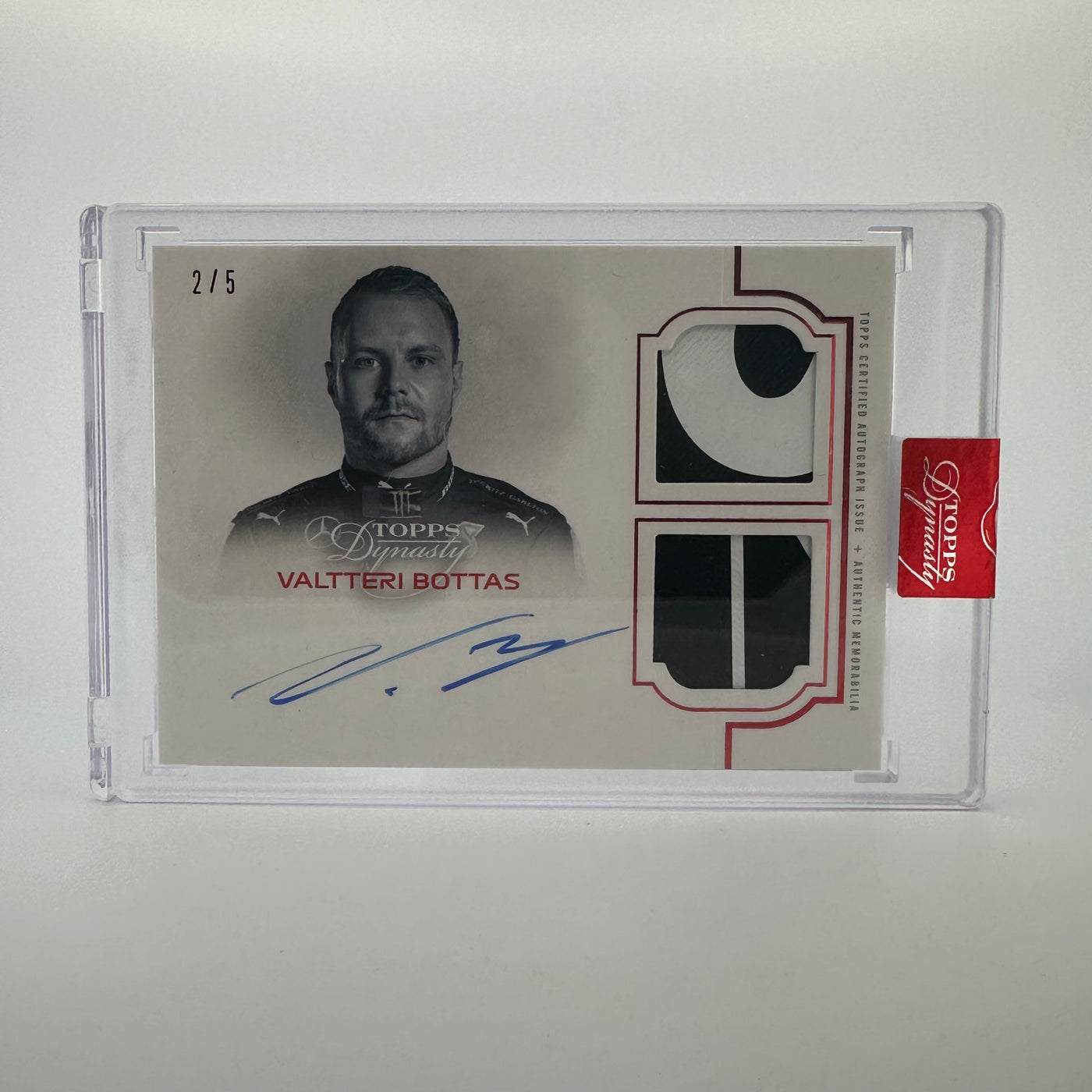 2/5 Red - Valtteri Bottas #SDA-VB - 2020 Dynasty Dual Relic Autograph