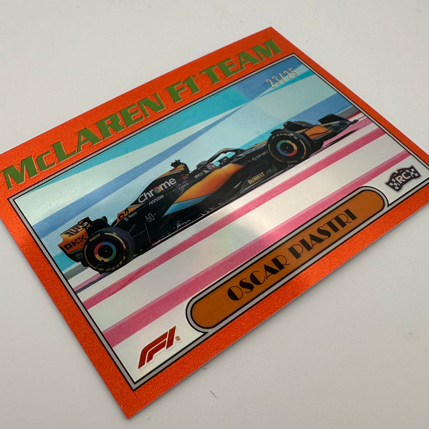 23/25 Orange - Oscar Piastri - McLaren - #AU77-OP - 1977 - 2023 Chrome