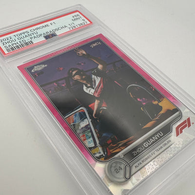 PSA 9 - 1/1 Padparadscha - Zhou Guanyu #66 - 2022 Chrome Sapphire